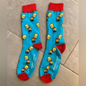 URBAN OUTFITTERS BART SIMPSON MOONING SOCKS UNISEX